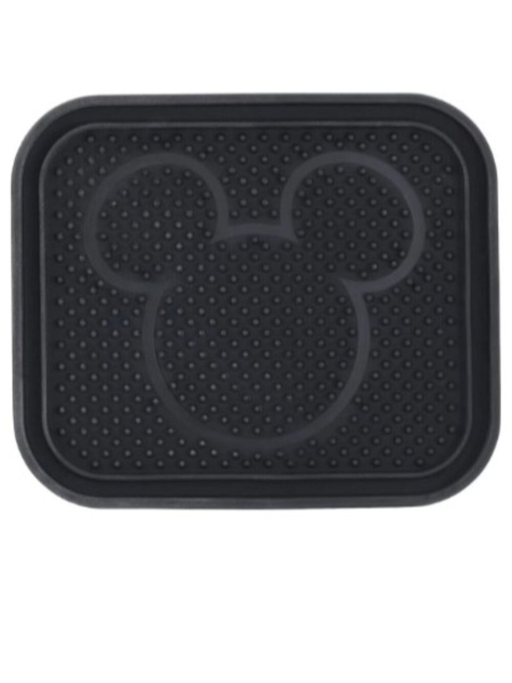 𝗰𝗵𝗲𝘄𝘆 Disney Mickey Mouse Silicone Treat Yummy Mat Black (Size 7.5" x 6.3")